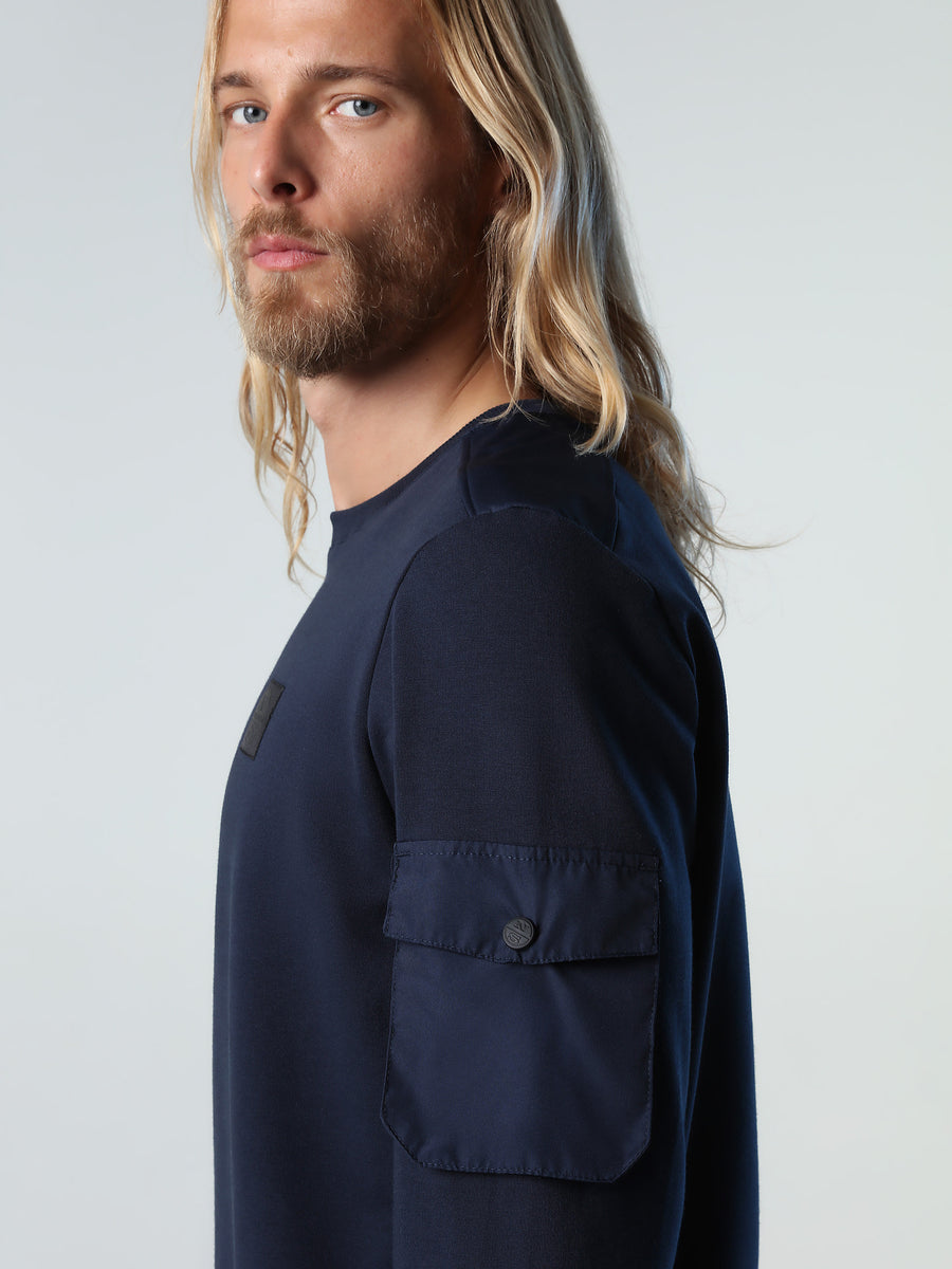 7 | Navy blue | crewneck-sweatshirt-wpocket-691050