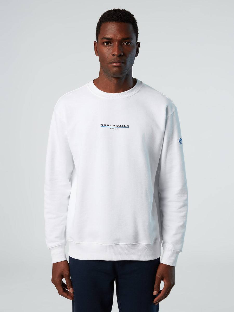 1 | White | crewneck-sweatshirt-with-graphic-691069