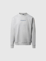 hover | Grey melange | crewneck-sweatshirt-with-graphic-691069