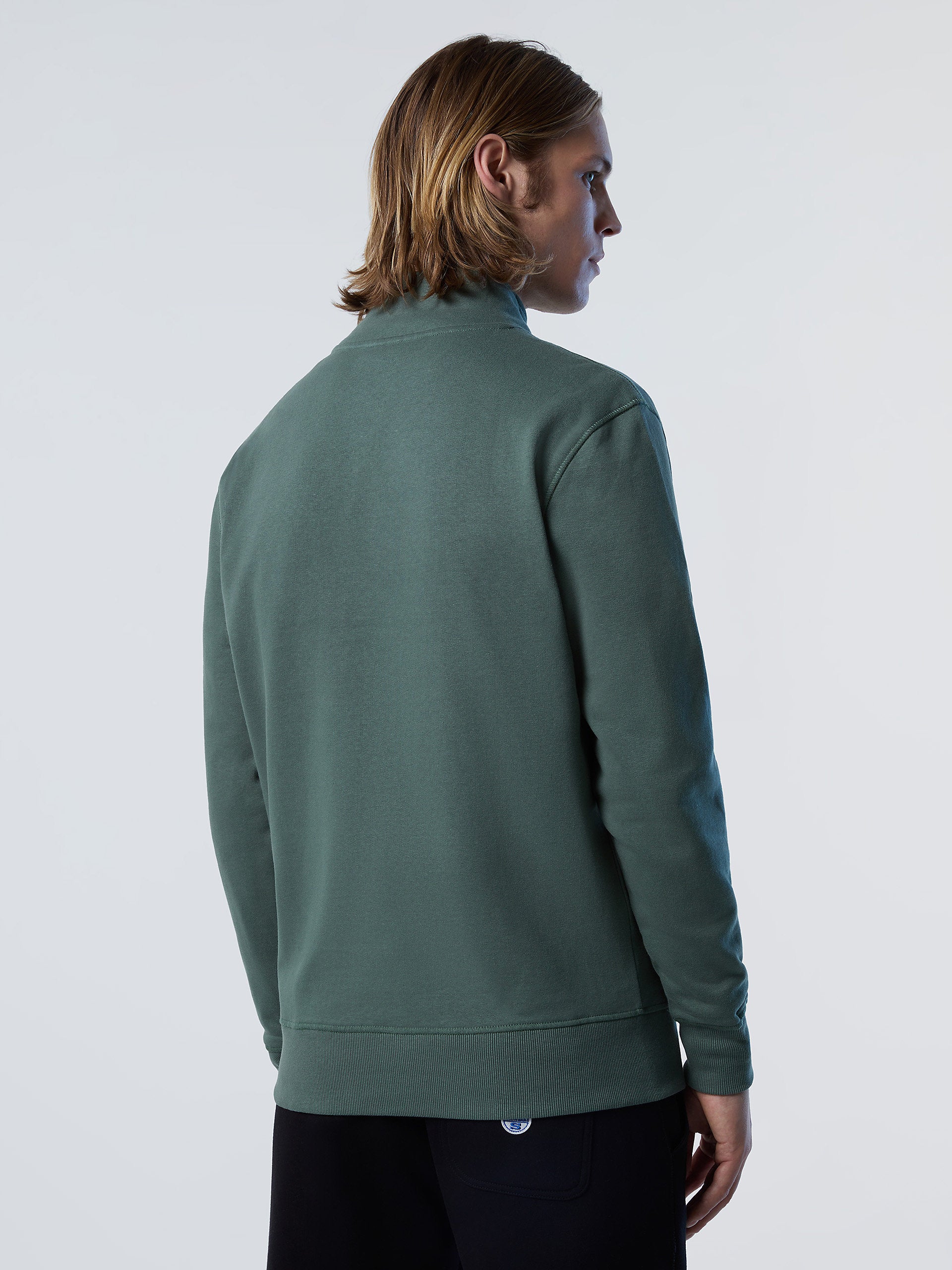 Full zip crewneck sweatshirt sale