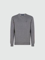 hover | Medium grey melange | crewneck-12gg-699500