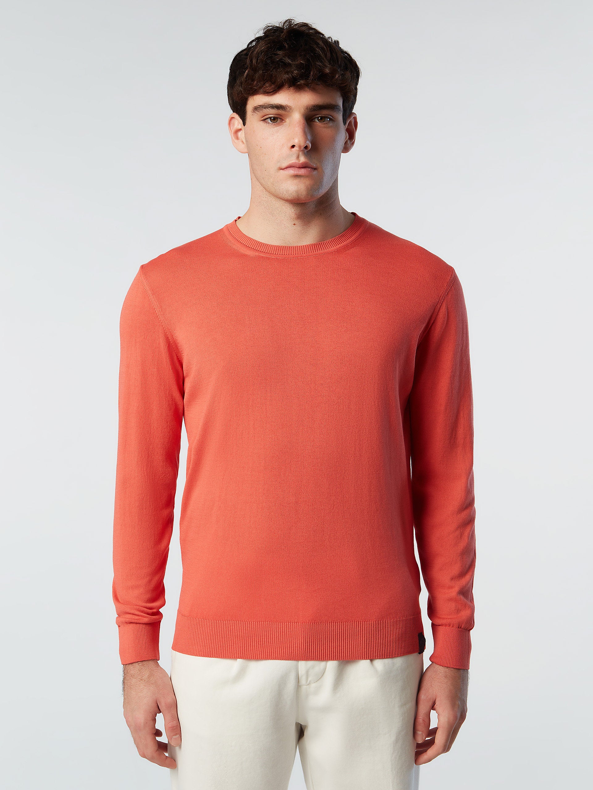 Red crew cheap neck jumper