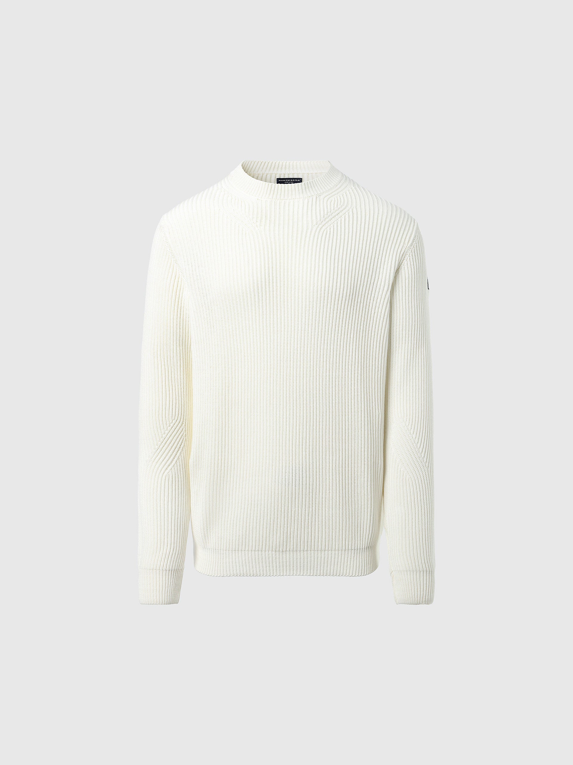 Ribbed crew-neck