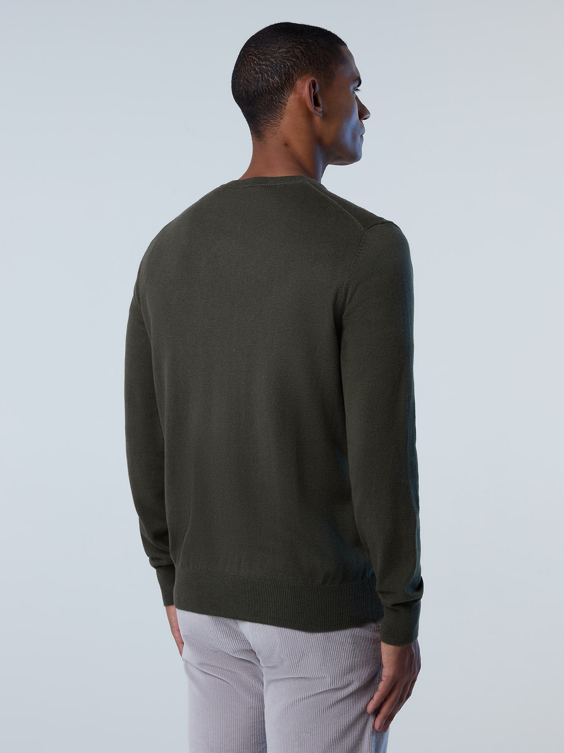 V-neck sweater with logo