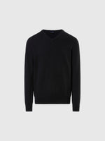 hover | Black | v-neck-12gg-knitwear-699854