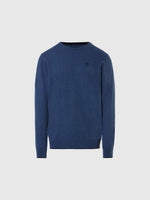 hover | China blue melange | crewneck-12gg-knitwear-699859
