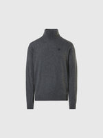 hover | Medium grey melange | turtleneck-12gg-knitwear-699862