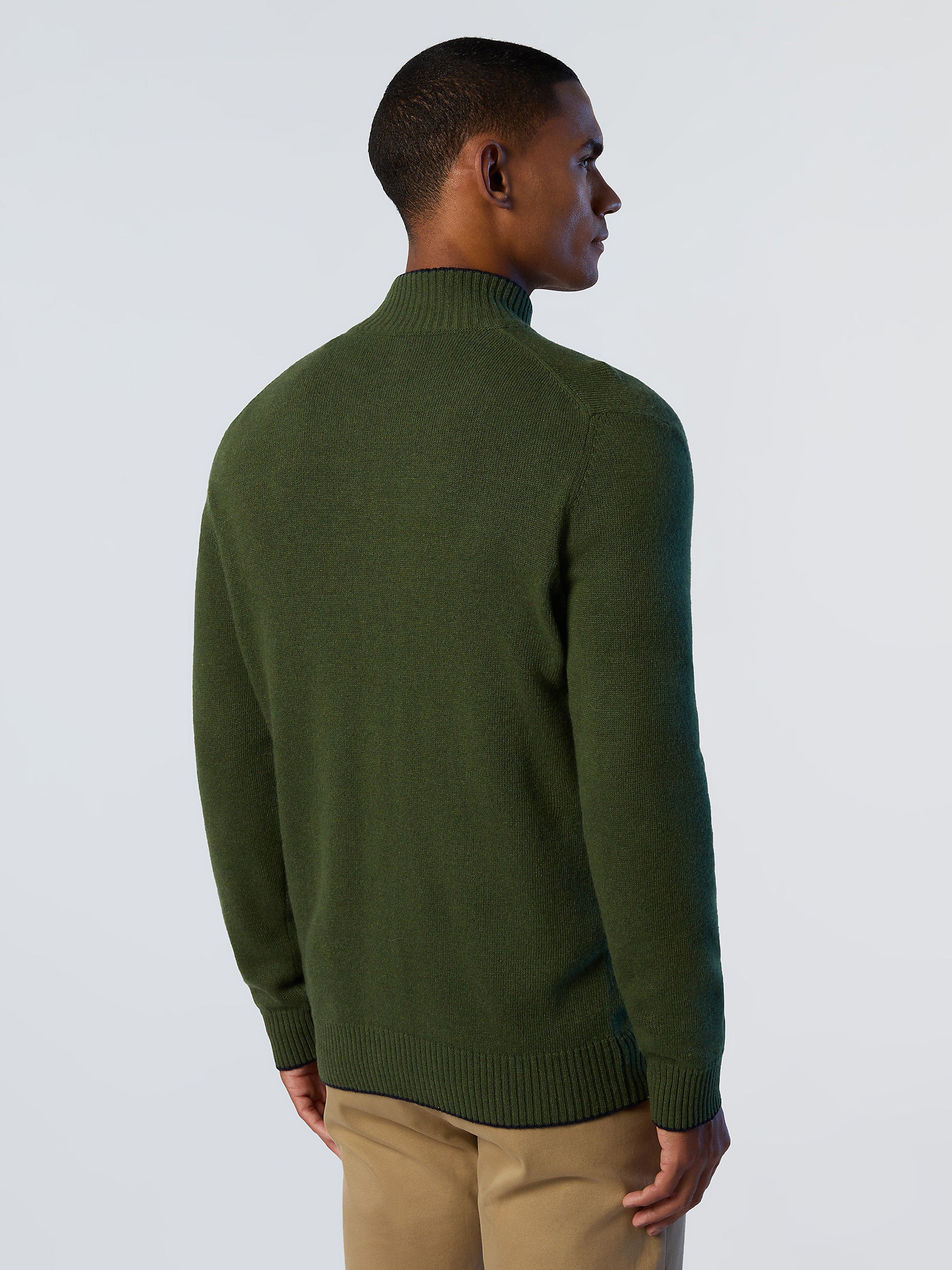 Mens full clearance zip cashmere sweater