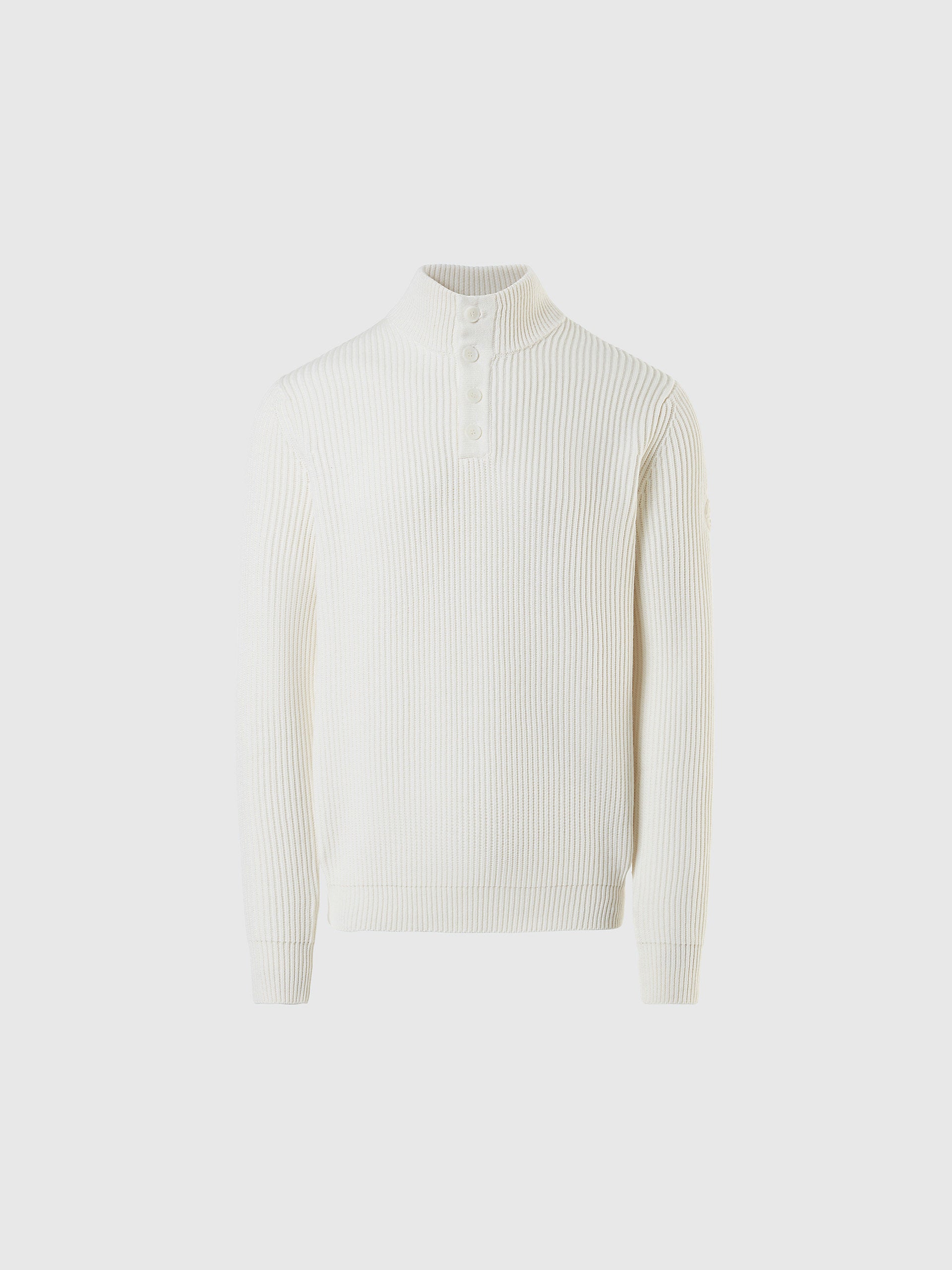 Ribbed half-button sweater | North Sails