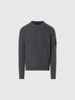 hover | Dark grey melange | crewneck-7gg-knitwear-699872