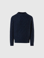 hover | Navy blue | crewneck-3gg-knitwear-699882