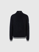 hover | Navy blue | half-zip-7gg-knitwear-699898