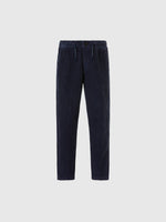 hover | Navy blue | wide-leg-elastic-waist-chino-long-trouser-775389
